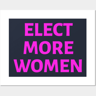 Elect More Women: Pink Posters and Art